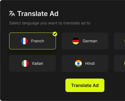 AdStar translate dialog: localize copy into other languages